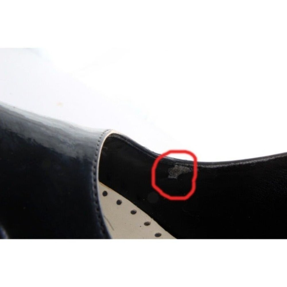 stella mccartney platform wedge heels patent leather slip on morgana sz 38 us 8 - Picture 6 of 12